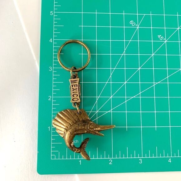 Vintage Mexico Sailfish Keychain - Picture 3 of 4